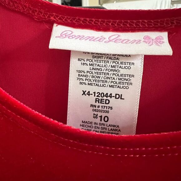 Girls Christmas Velvet Dress - Picture 3 of 5